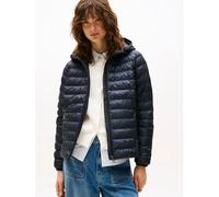 Tommy Hilfiger Veste en duvet Padded Global Stripe Jacket Femme avec capuche Bleu (Desert Sky) XXL