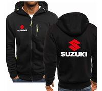 Veste à Capuche Mince pour Homme - SUZUKI Imprimer Pulls Molletonnés à Manches Longues Pulls Printemps Été Manteaux à Fermeture Éclair Complète Sports Hauts à Capuche(Color:A1,Size:XL)
