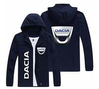Veste à Capuche Mince pour Hommes - DACIA Pulls Molletonnés à Col Montant Manteaux à Fermeture Éclair complète Printemps à Capuche Vêtements d'Extérieur Décontractés(Color:A1,Size:4XL)