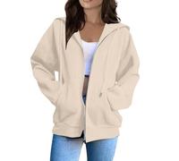 Veste à capuche pour femme avec fermeture éclair, sweat à capuche pour femme, veste de survêtement 2025, fermeture éclair, veste de mi-saison, couleur unie, sweat universitaire, veste de sport en
