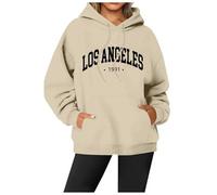Veste à capuche pour femme, sweat à capuche en coton long, avec capuche, col rond, pull d'entraînement streetwear slim fit loisirs sport t-shirt à manches longues décontracté, Couleur 33, S
