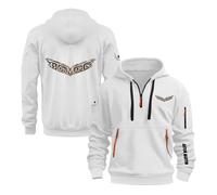 Veste À Capuche pour Homme A.s.t.o.n M.a.r.ti.n Survêtement Uni Demi-Fermeture Éclair Printemps-Automne Vêtements D'extérieur Sweat-Shirt À Manches Longues-BS||x_l
