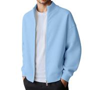 Veste à capuche pour homme en polyester, vêtements d'extérieur à capuche avec fermeture éclair sur le devant, coupe régulière, disposition à cinq poches, motif cachemire, pour un usage quotidien
