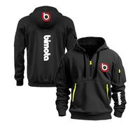 Veste À Capuche pour Homme Style Sport Graphique B.i.m.o.t.a Sweat Shirt Printemps Automne Demi Fermeture Éclair Vêtement De avec Poche Haut-HeiS||m