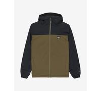 Veste à capuche Quiksilver Overcast 3K Isolée vert noir - M