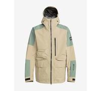 Veste à capuche Quiksilver Pro S Carlson 3L GORE-TEX beige clair vert - XL