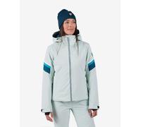 Veste à capuche Rossignol Strawpile gris clair bleu femme - L