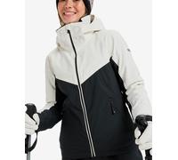 Veste à capuche Roxy Free Jet Block blanc noir femme - M