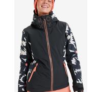 Veste à capuche Roxy Free Jet noir blanc orange femme - S