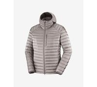 Veste à capuche Salomon Elixir Micro Down marron grisâtre - L