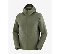 Veste à capuche Salomon Mountain Flex vert foncé - L