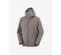 Salomon - Veste respirante et imperméable - Outerpath 2.5L Jacket M Iron pour Homme - Taille S - Marron Marron S