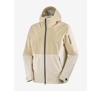 Veste à capuche Salomon Outerpath 2.5L Waterproof beige - M