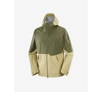 Veste à capuche Salomon Outerpath Pro 2.5L vert foncé beige - XL