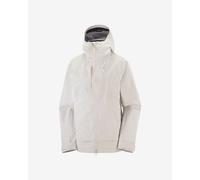 Veste à capuche Salomon Outline 3L GORE-TEX blanc crème femme - M
