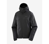 Veste à capuche Salomon Outline Hybrid Warm noir femme - L