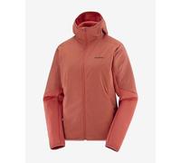 Veste à capuche Salomon Outline Hybrid Warm rouge femme - M