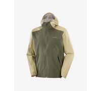 Veste à capuche Salomon Outscape 2L vert forêt jaune - M