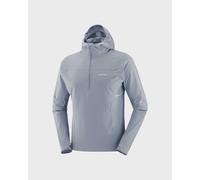 Veste à capuche Salomon Sense Aero Hybrid Half Zip gris clair - XL