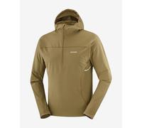 Veste à capuche Salomon Sense Aero Hybrid Half Zip marron doré - L