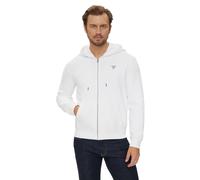 Veste à capuche slim avec mini triangle Guess Blanc XS