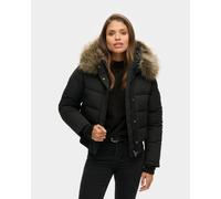Veste à capuche Superdry Everest Bomber noir pur femme - L