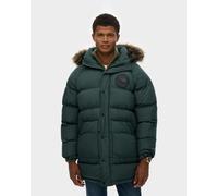 Veste à capuche Superdry Everest Longline Baffled vert foncé - S