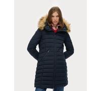 Veste à capuche Superdry Fuji Faux Fur bleu marine femme - M