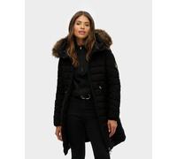 Veste à capuche Superdry Fuji Faux Fur noir pur femme - XS