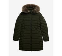 Veste à capuche Superdry Fuji Faux Fur vert foncé femme - M