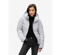 Veste à capuche Superdry Fuji Quilt Padded bleu clair femme - XL
