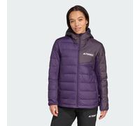 adidas Femme Terrex Multi Light Down CLIMAWARM Hooded Jacket, Aurora Plum/Aurora Black, S