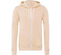 Veste à capuche unie en polaire Canvas BC1337 (L) (Pêche)