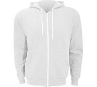 Veste à capuche unie en polaire Canvas BC1337 (S) (Blanc)