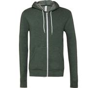 Veste à capuche unie en polaire Canvas BC1337 (S) (Forêt chinée)