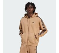 Veste à capuche zip intégral oversize adidas Adicolor Beige / Black S