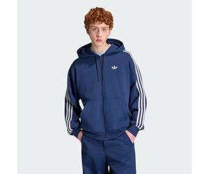Veste à capuche zip intégral oversize adidas Adicolor Night Indigo / Grey Two M