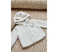 Veste à capuche zippé bébé en sherpa chou lapinou ecru 12M(74CM)
