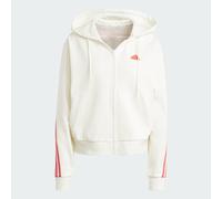 Veste à capuche zippée 3 bandes Future Icons Off White / Bright Red M