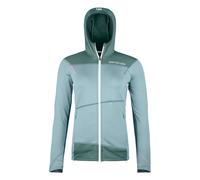 Veste à capuche zippée pour femme Ortovox Fleece Light Hoody W gris glacier L