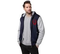 Veste à Capuche Zippée pour Homme - République Islamique d'Iran Sweat Doublé Polaire, Épais et Confortable, Parfait pour Les Journées Froides et Les Activités Extérieures,Gris Clair,4XL
