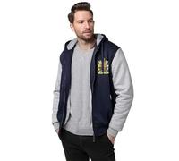 Veste à Capuche Zippée pour Homme - Royaume-Uni de Grande-Bretagne et d'Irlande du Nord Sweat Doublé Polaire, Épais et Confortable, Parfait pour Les Journées Froides Activités ExtérieuresGris Clair,S
