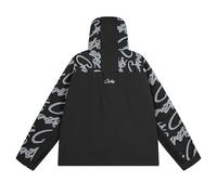 Veste À Capuchon Orange avec Gravure Grise Et Texte, Zip Décontracté - Vêtements Supérieurs avec Plusieurs Poches-color01||m