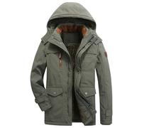 Veste a Carreau Hiver Homme Trench Teddy Jacket Legere Molleton Vintage Alpinisme Pyjama Doublée Fit Boutons Fashion Après Molletonné Militaires Léger Brodé Inscription S