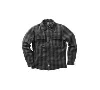 §Veste à Carreaux West Coast Choppers Doublée Laine Gris-Noir§