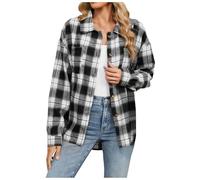 Veste à manches longues pour femme - Décontractée - Grande taille, Noir , L