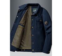 Veste à manches longues pour hommes, décontractée, , polyvalente, multi-poches, style rétro, nouvelle arrivée pour l'automne/hiver L,M,S,XL,XS,XXL,XXSgraphique,LettresTissu tissé