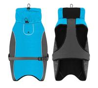 Veste À Neige Imperméable À La Neige À Grande Épreuve Hiver Winch Warm Labrador Bulldog Pitbull Greyhound Work Tabring,Bleu,XL