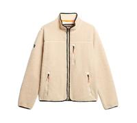 Superdry Veste en polaire beige / noir, Taille XL