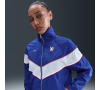 Veste à zip tissée anti-UV Nike Football Chelsea FC Windrunner pour femme Rush Blue/Blanc/Speed Red/Blanc XL (FR 50-52)